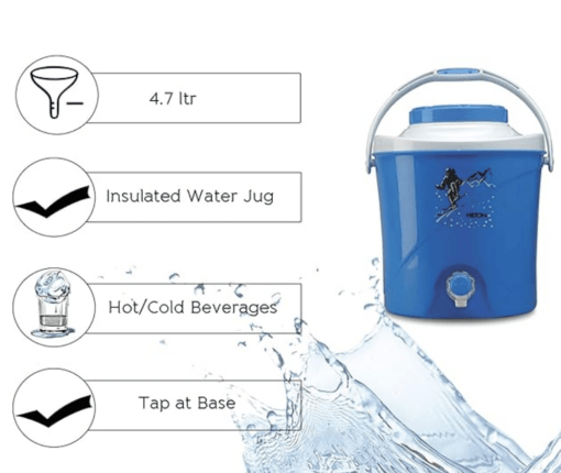 Milton Kool Stallion 5 Insulated Plastic Water Jug, 4.7 litres, 1 Piece - Image 8